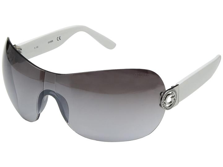 Guess Gu7407 (white/smoke Mirror) Fashion Sunglasses