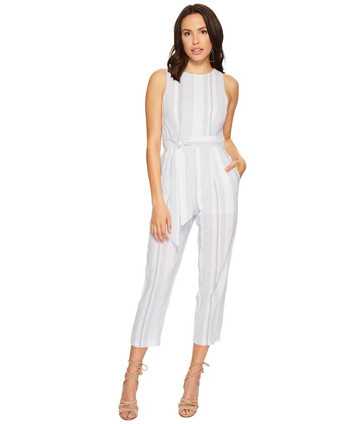 Astr The Label Presley Jumpsuit (sky Blue Stripe) Women's Jumpsuit & Rompers One Piece