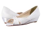 Touch Ups Alice (white Satin) Women's Wedge Shoes