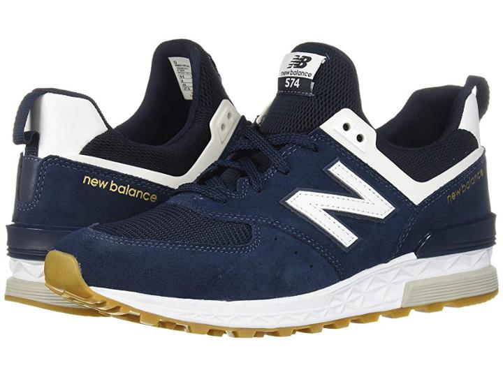 New Balance Classics Ms574v1 (vintage Indigo/white) Men's Shoes