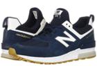 New Balance Classics Ms574v1 (vintage Indigo/white) Men's Shoes