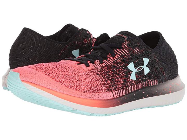 Under Armour Ua Threadborne Blur (neon Coral/black/tile Blue) Men's Shoes