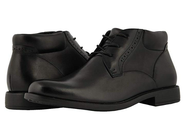Nunn Bush Nantucket Waterproof Plain Toe Chukka (black Wp) Men's  Shoes