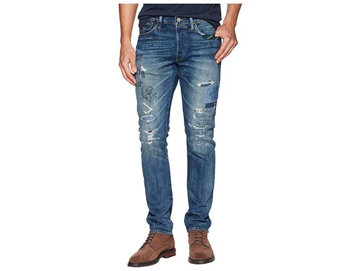 Polo Ralph Lauren Sullivan Denim In Thompkins Wash Repaired (thompkins Wash Repaired) Men's Jeans