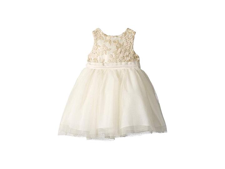 Nanette Lepore Kids Lurex Embroidered Tulle Dress (infant) (off-white) Girl's Dress
