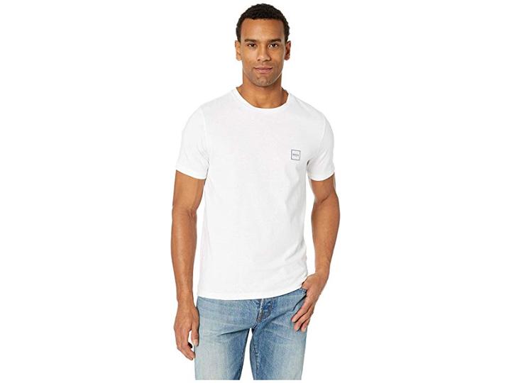 Boss Orange Short Sleeve Tee With Logo Patch (white) Men's T Shirt