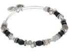 Alex And Ani Nightfall United Beaded Bangle (rafaelian Silver) Bracelet