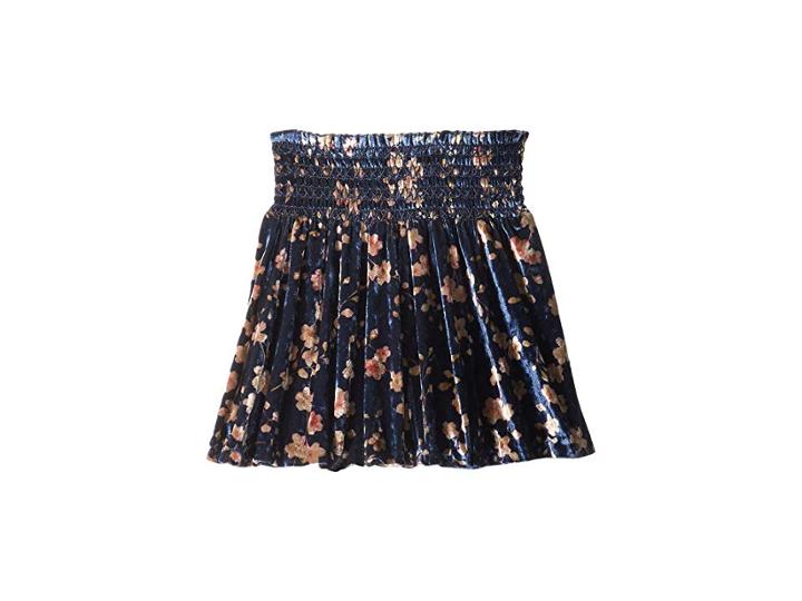 Peek Velvet Pixie Skirt (toddler/little Kids/big Kids) (navy) Girl's Skirt