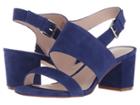 Nine West Forli Block Heel Sandal (dark Blue Suede) Women's Shoes
