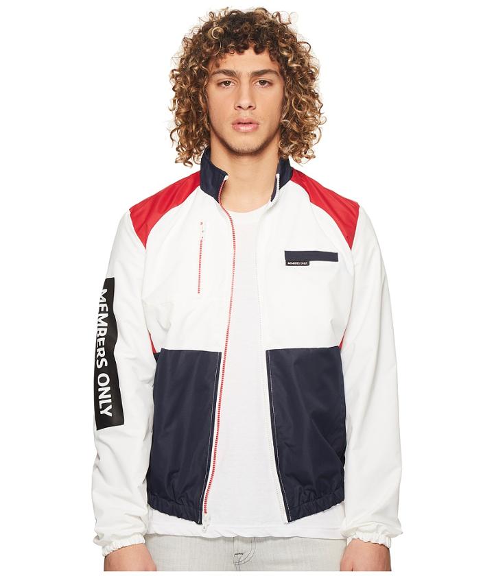 Members Only Marathon Windbreaker Jacket (color Block) Men's Coat