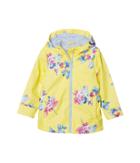 Joules Kids Printed Rubber Coat (toddler/little Kids/big Kids) (yellow Margate Floral) Girl's Coat