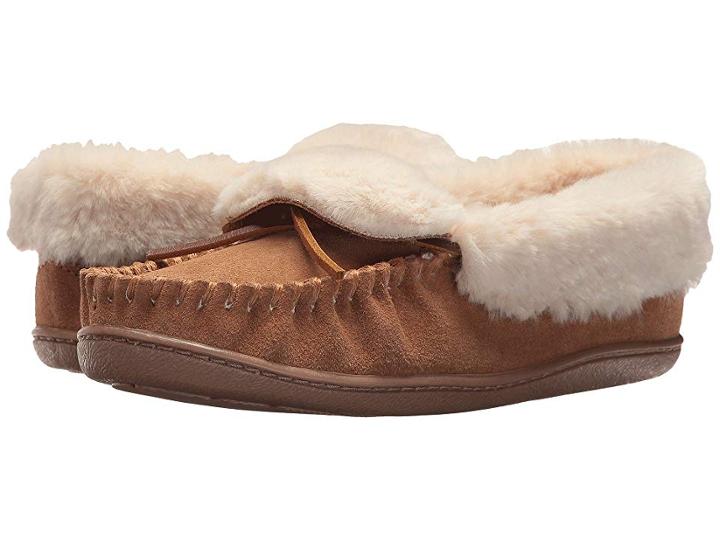 Minnetonka Tiffany Folded Trapper (cinnamon) Women's Shoes