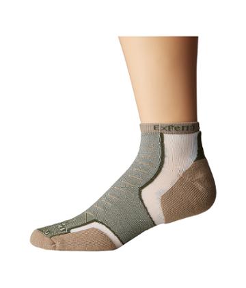 Thorlos Experia No Show Single Pair (dusty Olive) No Show Socks Shoes