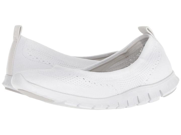 Cole Haan Zerogrand Stitchlite Ballet (optic White Knit/optic White) Women's Shoes