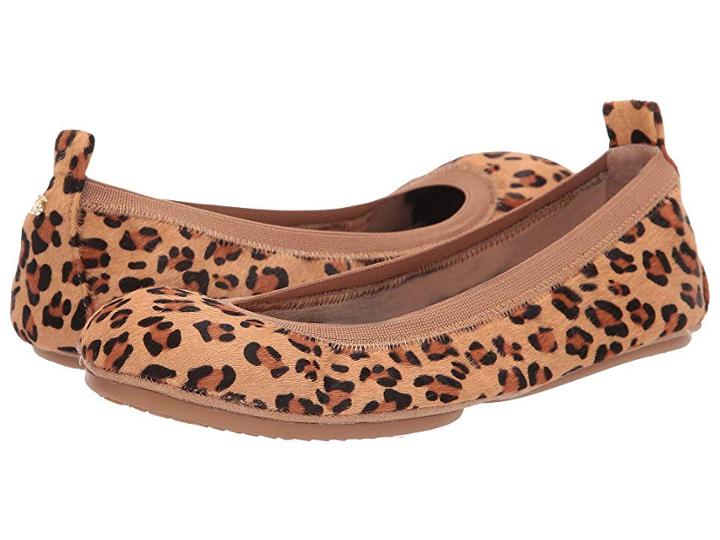 Yosi Samra Samara (tan Leopard Haircalf) Women's Flat Shoes