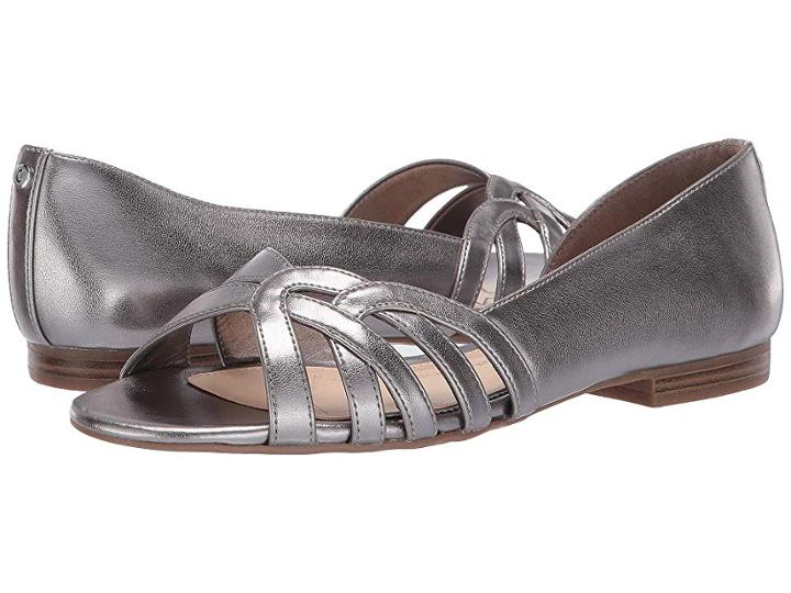 Circus By Sam Edelman Belinda (pewter New Metal Grain) Women's Flat Shoes
