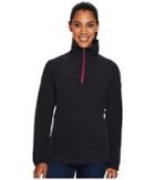 Columbia Glacial Fleece Iii Print Half Zip Top (black Diamond Quilt Print/deep Blush) Women's Long Sleeve Pullover