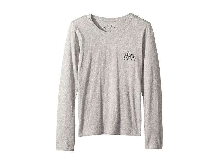 Roxy Kids Gradual Awakening Long Sleeve Tee (big Kids) (heritage Heather) Girl's T Shirt
