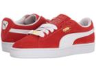 Puma Kids Suede Classic Bboy Fabulous (big Kid) (flame Scarlet/puma White) Boys Shoes