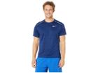 Nike Dry Miler Top Short Sleeve (blue Void/indigo Force/reflective Silver) Men's Clothing