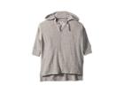 Chaser Kids Super Soft Love Knit Split Side 3/4 Sleeve Pullover Hoodie (toddler/little Kids) (heather Grey) Girl's Sweatshirt