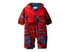 Columbia Kids Hot-tot Suit (infant) (red Spark Geo Print/dark Mountain) Kid's Snow Bibs One Piece