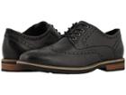 Nunn Bush Oakdale Wingtip Oxford With Kore Walking Comfort Technology (black Tumbled) Men's Lace Up Wing Tip Shoes