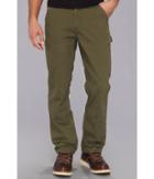 Carhartt Washed Twill Dungaree Flannel Lined Pant (army Green) Men's Casual Pants