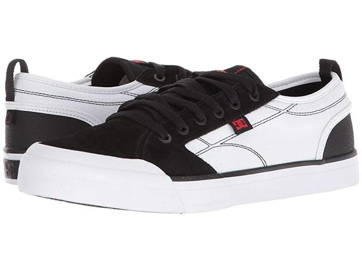 Dc Evan Smith (black/white/red) Men's Skate Shoes