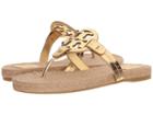 Tory Burch Miller Espadrille Sandal (gold) Women's Sandals