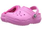 Crocs Kids Classic Lined Clog (toddler/little Kid) (party Pink/candy Pink) Kids Shoes