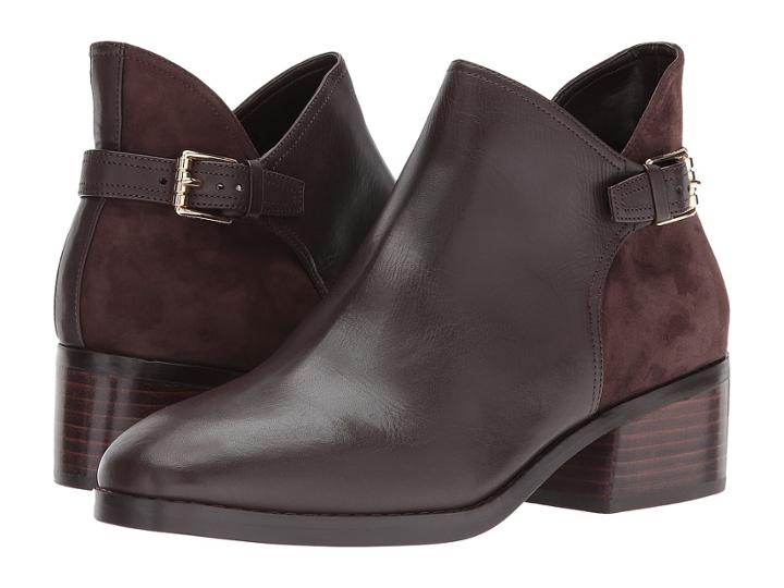 Cole Haan Althea Bootie (java Leather/suede) Women's Boots