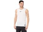Nike Pro Top Sleeveless Compression (white/black/black) Men's Clothing