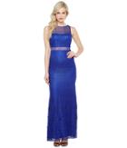 Adrianna Papell Lace Modified Mermaid Gown (neptune) Women's Dress