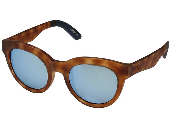 Toms Traveler By Toms Florentin (matte Honey Tortoise) Fashion Sunglasses