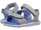 Toms Kids Strappy Sandal (infant/toddler/little Kid) (silver Linen Glimmer) Girls Shoes
