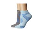 Columbia 2-pack Low Cut Walking Socks (coastal Blue) Women's Low Cut Socks Shoes