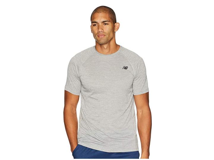 New Balance Tenacity Short Sleeve Tee (athletic Grey) Men's T Shirt
