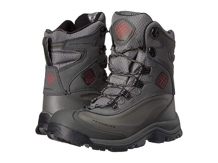 Columbia Bugaboottm Plus Iii Omni-heattm (charcoal/bright Red) Men's Cold Weather Boots