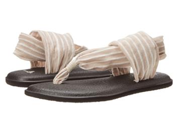 Sanuk Yoga Sling 2 Prints (tan/natural Stripes) Women's Sandals