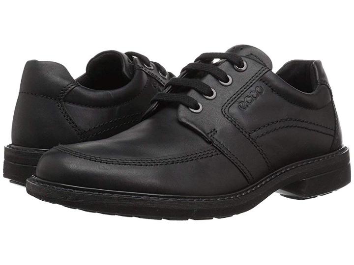 Ecco Turn Tie (black Cow Leather) Men's Lace Up Casual Shoes