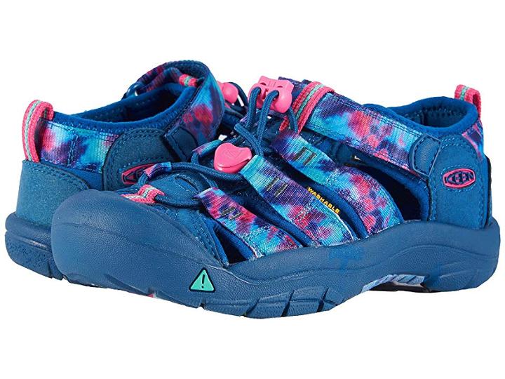 Keen Kids Newport H2 (little Kid/big Kid) (navy Tie-dye) Girls Shoes