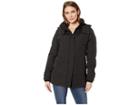 Vince Camuto Short Down With Removable Hood And Knit Collar R1811 (black) Women's Coat