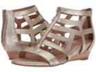 Sofft Ravello (satin Gold Grid Metallic) Women's Wedge Shoes