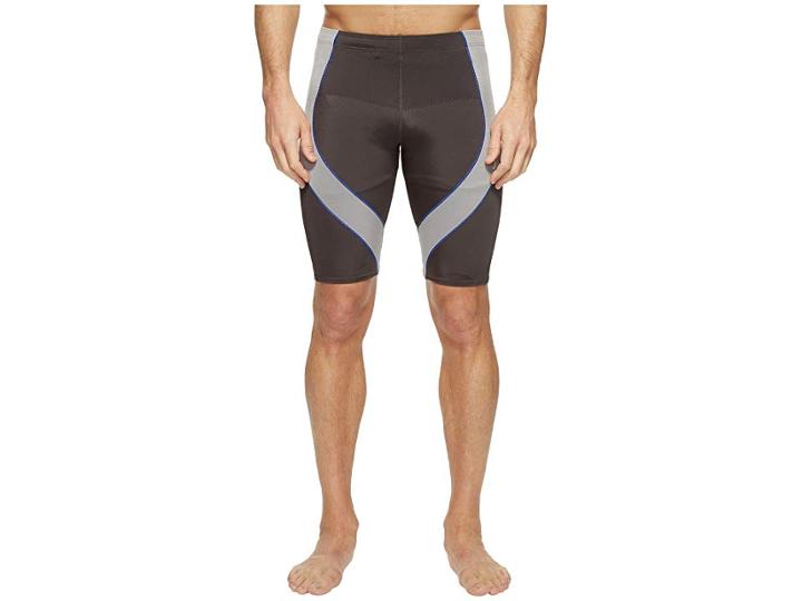 Cw-x Endurance Pro Short (grey/light Grey/blue) Men's Shorts