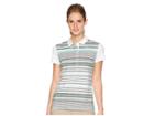 Puma Golf Road Map Polo (bright White/aquarius) Women's Short Sleeve Pullover