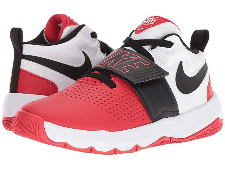 Nike Kids Team Hustle D8 (big Kid) (university Red/black/white) Boys Shoes