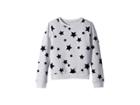 Ag Adriano Goldschmied Kids French Terry Shirt With Flocking (big Kids) (heather) Girl's Sweatshirt