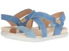 Ecco Damara Crisscross Sandal (indigo 5/indigo 7 Camel Nubuck) Women's Sandals