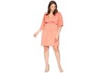 Rachel Pally Plus Size Mini Caftan Dress (coral) Women's Dress